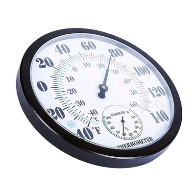 2 in 1 großes Thermometer Meter Gartenhaus Temperatur Luftfeuchtigkeit