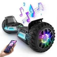 Electric Hoverboard 8.5'' Bluetooth Speaker Self-Balancing Off-Road Hoverboard