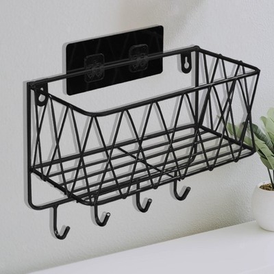 Shower Shelf Caddy with Hanging Hooks for Bathroom,