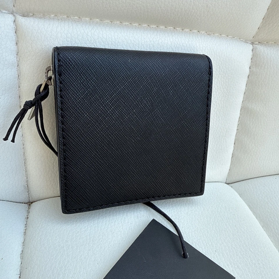 NWT Jack Spade Barrow Leather Black Coin Case Wallet Pouch Zip Around W6RU0269 - Image 4 of 4