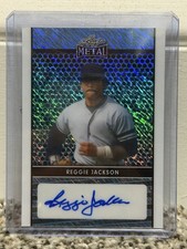 2024 Leaf Collective Reggie Jackson Retractor Shimmer Auto #LA-RJ2 3/10. NM
