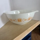 Vtg Pyrex Town & Country 2 1/2 Pt Nesting Mixing Cinderella Bowl 443 Snowflake