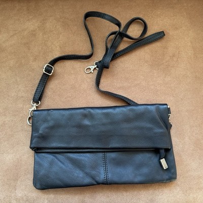 Original Estelle Clutch Crossover Schwarz Leder Butterweich Neu Ohne Etikett