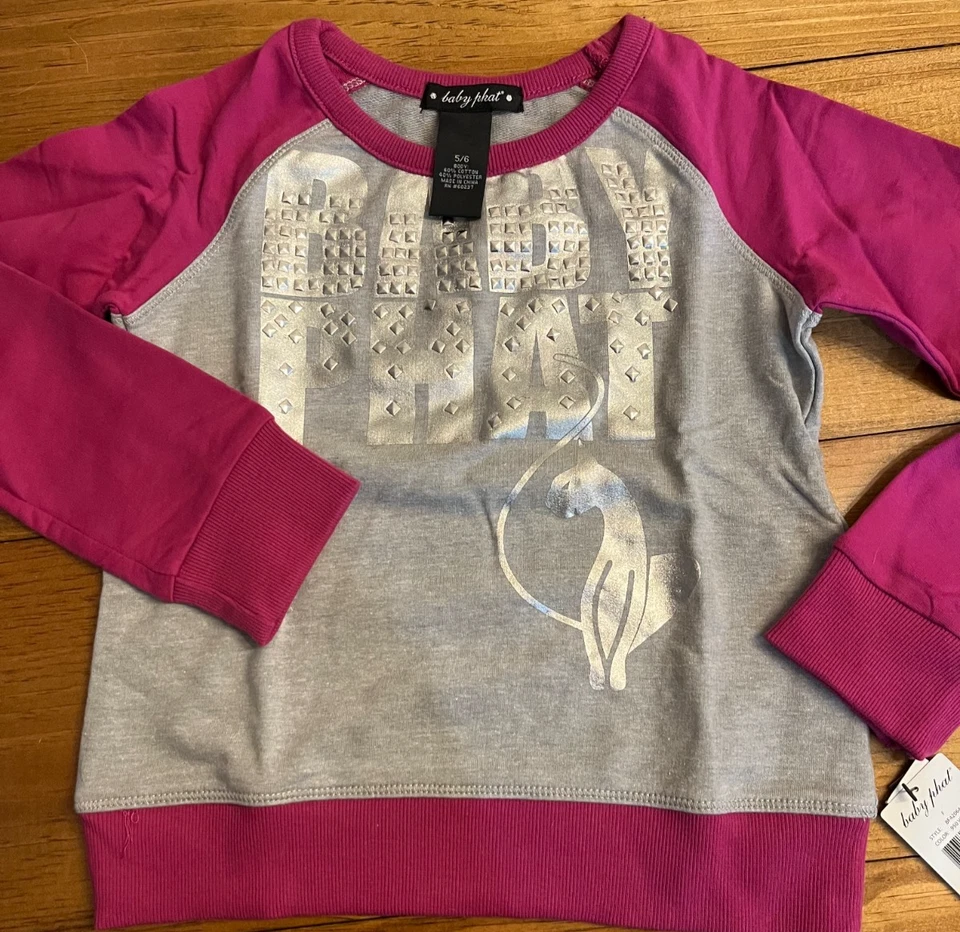 Girls Baby Phat Logo Long Sleeve Embellished Sweat Shirt NWT!-Size 18 Months - Image 4 of 4