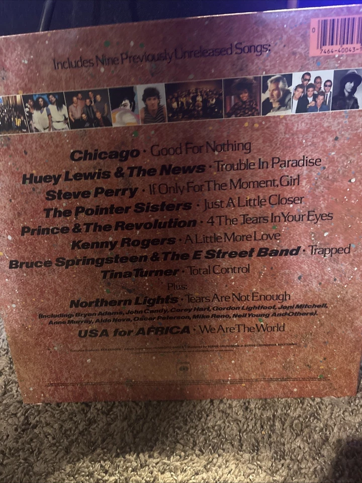 We Are The World USA For Africa Original 1985 Vinyl LP Record Album USA 40043   - Image 2 of 2