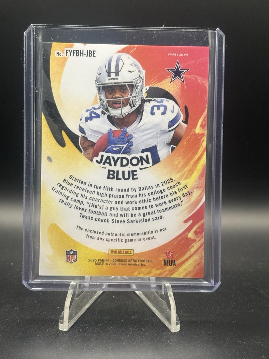Panini 2025 Donruss Optic Jaydon Blue First Year Fresh Cowboys