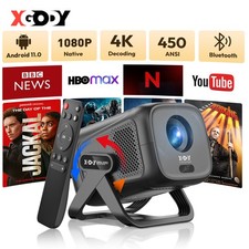 XGODY 4K 5G Mini Smart Projecteur Android 14.0 WIFI Bluetooth Cinéma Maison