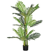 KüNstliche Pflanze, KüNstliche Palme, Kunstpflanze Mit ZementfüLlung, Im Topf