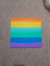 Rainbow Pop It Fidget Toy --30cm Extra Large Jumbo Stress Relief Sensory Toy