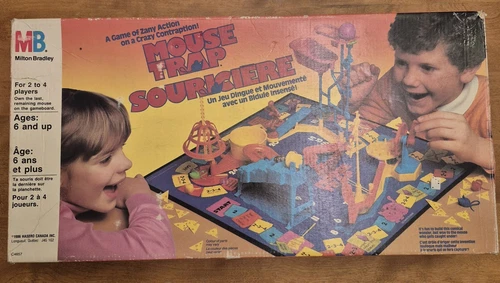 Mouse Trap Board Game 1986 Vintage Milton Bradley INCOMPLETE