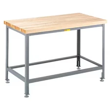 Little Giant Wt-3060-Ll Leveling Feet Butcher Block Top Tables, Butcher Block,