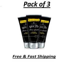 Got2b Ultra Glued Invincible Styling Hair Gel - 6 Ounce Pack of 3 