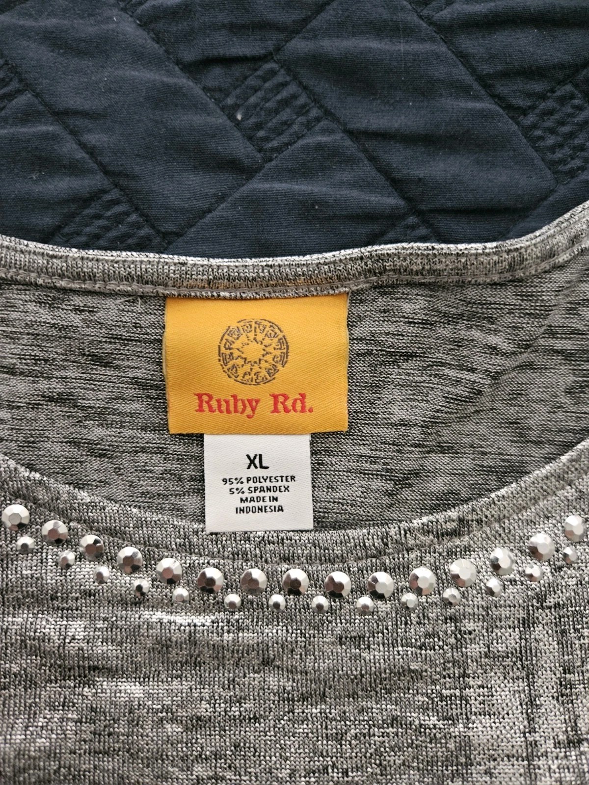 Ruby Road, Pullover Top, 3/4 Sleeve, Embellished … - image 4