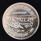 1991 Boeing 75th Anniversary Bullion Airplane Rare-0.999 Silver 1 Oz Art Round