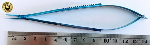 Soporte de aguja barraquer de titanio, curvo, sin bloqueo - instrumento quirúrgico - Imagen 5 de 5