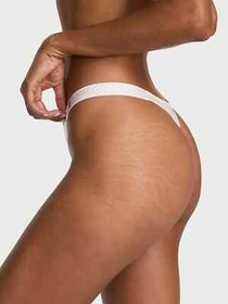 Victoria's Secret Very Sexy Scattered Shine Strap Smooth Thong Panty White S M L