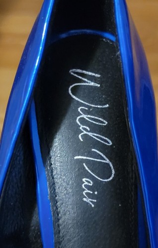 WILD PAIR Womens Blue Comfort Taraa Pointed Toe Stiletto Slip On Pumps 9.5 M - Picture 8 of 8