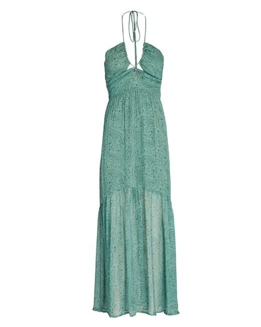 suboo green dress Suboo: Stella Gathered Tie Neck Detail Midi (SB2273ES22) M colour:khaki