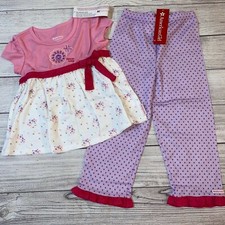 Flowers  Dots 6/6X Bitty Baby American Girl Pajamas NWT