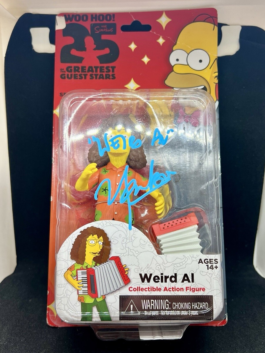 「GREENWICH VILLAGE」スティーブマックギー ３Dアート サイン有 WEIRD AL YANKOVICH SIGNED SIMPSON FIGURE 25 GREATEST GUESTS JSA
