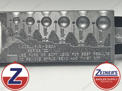 3120 New Do It Round Head Jig Mold w/Reverse Barb - 6 assorted sizes 1/8 - 1 oz