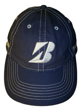 Bridgestone B330 Navy/White Cotton Golf Cap/Hat Adjustable