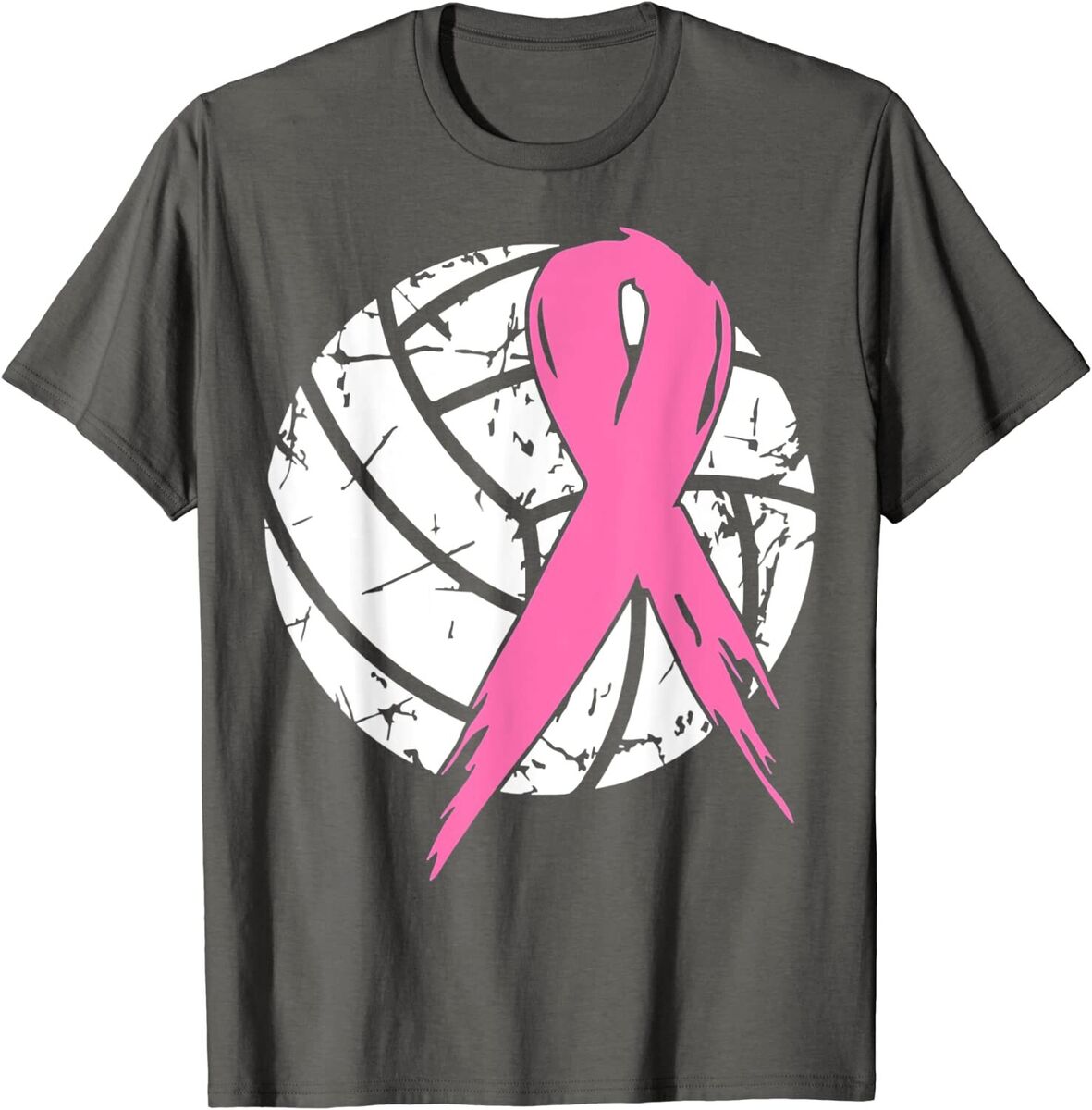 Volleyball Pink Ribbon Breast Cancer Awareness T-Shirt Volleyball Pink Ribbon Breast Cancer Awareness T-Shirt