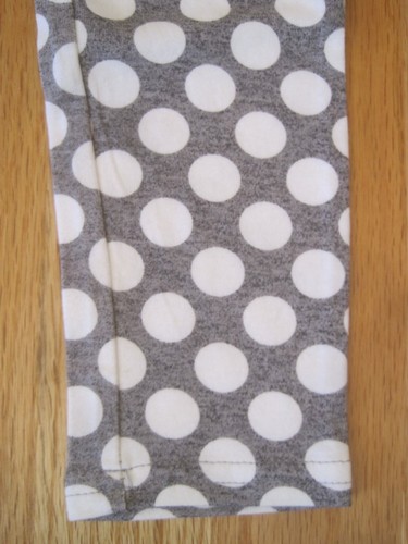 Girl WHITE POLKA DOTS GRAY FASHION stretch leggings pants NWT 4 5 - Picture 3 of 4