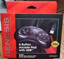 Retro-Bit Official Sega Genesis USB 8-Button Controller BRAND NEW SEALED
