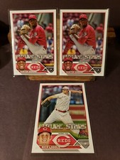 2023 Topps ASG Foil Stamped Parallel #155 Greene + Base & #406 Lodolo Reds FS!