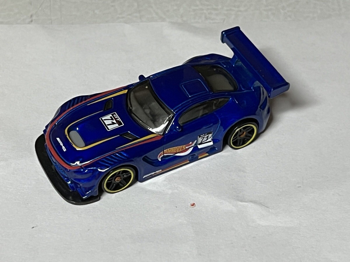 16 Mercedes AMG GT3 FJV46 Hot Wheels Loose Blue Mint Diecast