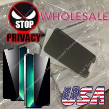 Privacy Screen Protector Tempered Glass Lot For iPhone 16 15 14 13 12 11 XR XS 8