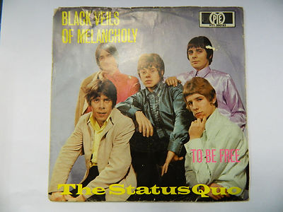 The Status Quo - Black Veils Of Melancholy - To Be Free -  7'' Single 
