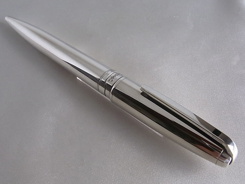 筆記具 S.T. Dupont Olympio Silver Ball Pen Prestige Ballpoint Pen S.T. DUPONT OLYMPIO Palladium New