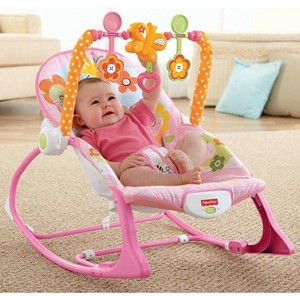 pink baby bouncer swing
