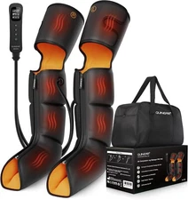 QUINEAR Leg Massager, 3-in-1 Foot Calf  Thigh Massager with Heat and Compression