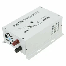 600W 12/24/36/48V to 120/220/240V Pure Sine Wave Power Inverter  Car/Track Camp