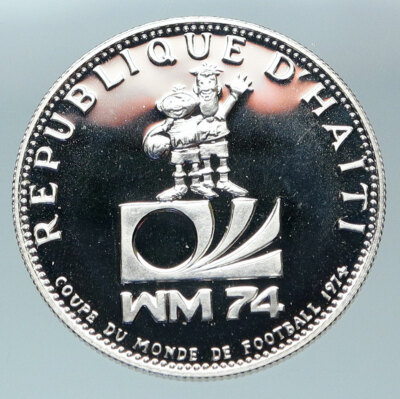 く*み様 1974年ハイチ FIFAワールドカップサッカー25 Gourdes銀 s-l400.jpg