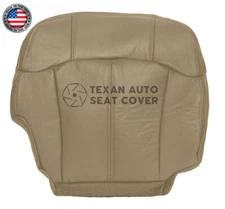 01 02 Chevy Silverado 1500HD LT, LS, Crew-Cab Passenger Bottom Leather Cover Tan