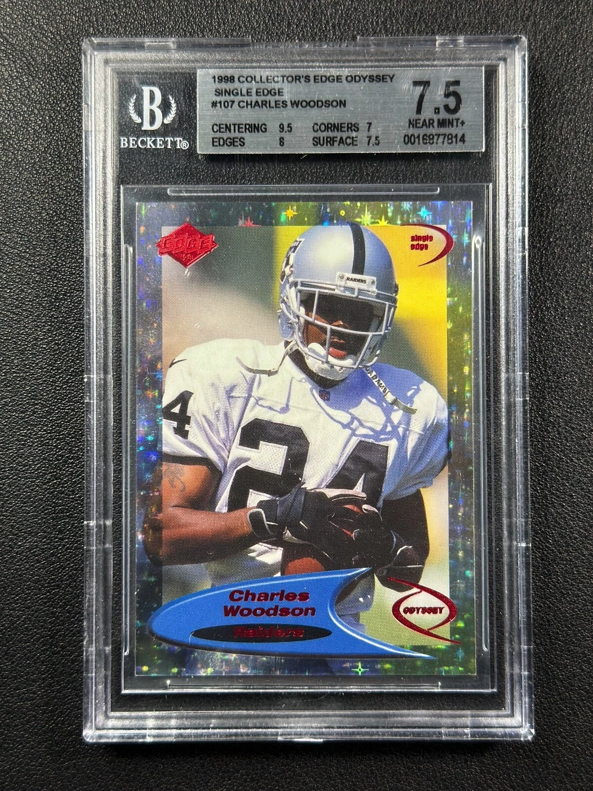 Charles Woodson Collector's Edge Odyssey #107 Single Edge 1/1