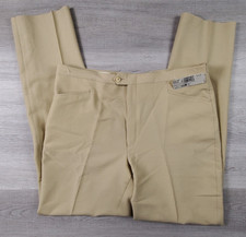 New Vtg 1970s Mark Scot Jasper SansABelt Golf Disco Pants Sz 40 Unhemmed USA Mad