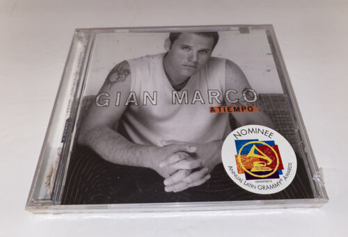 A TIEMPO ~ GIAN MARCO ~ 2002, Sony Music HYPE STICKER ~ BRAND NEW SEALED - Afbeelding 1 van 8