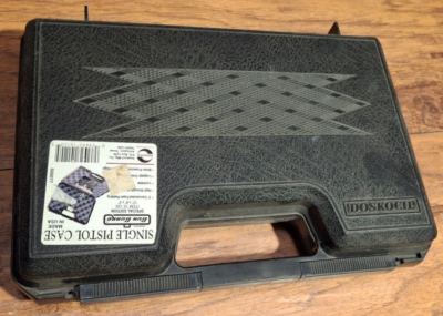 Doskocil Black Gun Case w/ Encased Foam Guard Hard Shell 12”x8”x3