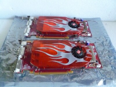LOT OF 2 DELL 0WX092 ATI RADEON 256MB  VIDEO GRAPHICS CARD
