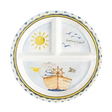 Baby Cie - Adventure Awaits Round Textured Sectioned Plate - 392AVA