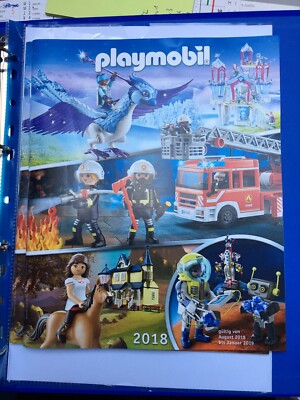 catalogue NEW Playmobil 2018 GERMAN DEUTCH firefighters princess animals