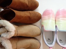 Big Girls Shoes Size 6 Lot of 3 Cat  Jack Boots Brown and So Slip Ons Pink