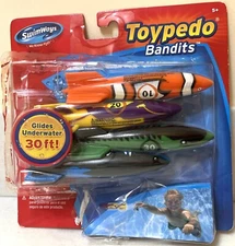 SWIMWAYS TOYPEDO BANDITS Pool Toys gliders torpedo water summer fun outside game