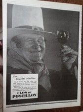CLOS DU POSTILLON vin + dentifrice Dr PIERRE publicité papier ILLUSTRATION 1926