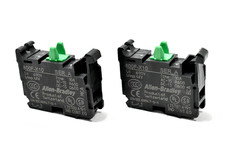  Lot of 2 Allen Bradley 800F-X10 Contact Block 1 NO, 690V, 10A